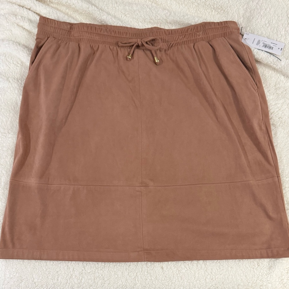 Faux Suede Skirt
